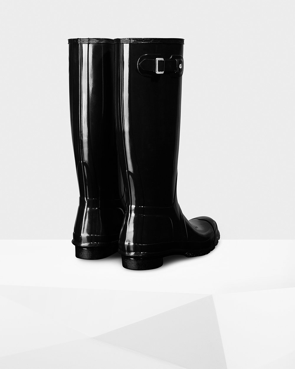 Botas De Altas Original Gloss Hunter Mujer - Negros - 016985ZLQ